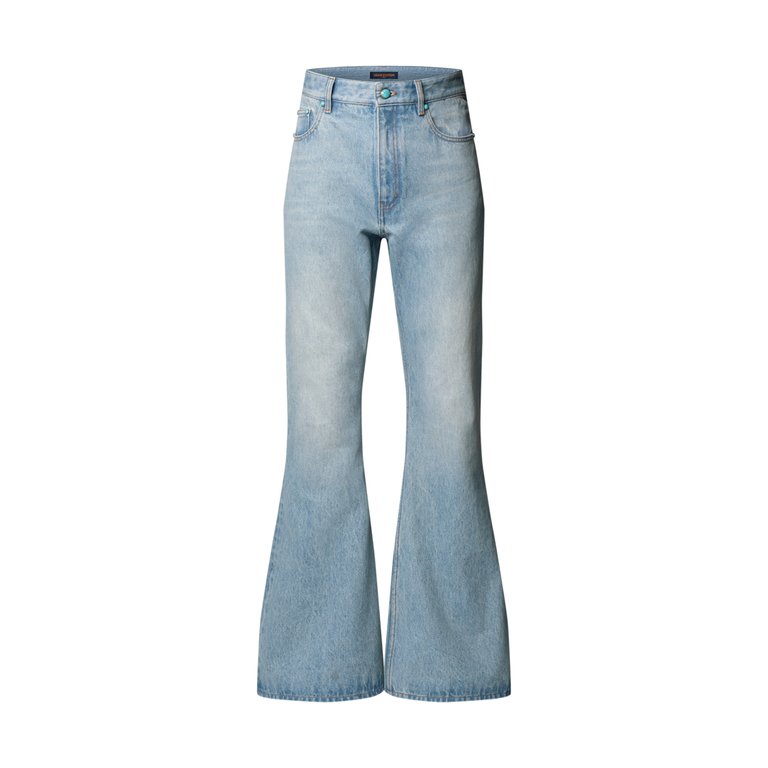Calça Flare em Jeans Estonado - Discontinued Product | LOUIS VUITTON ®